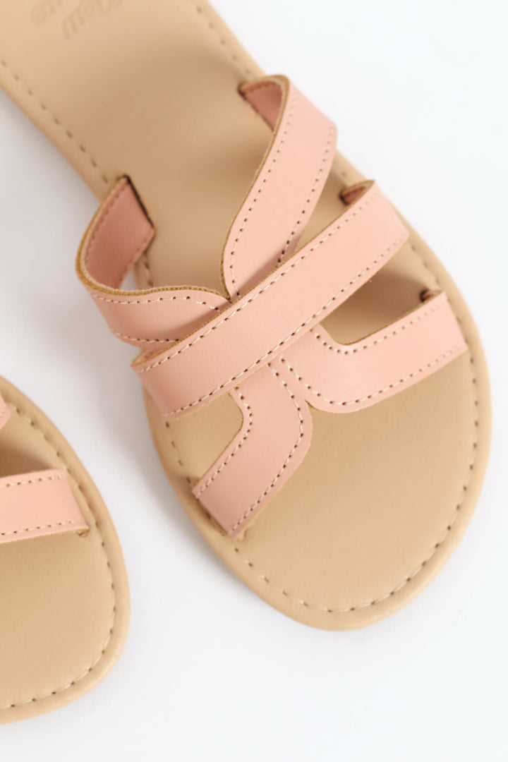 Girls Mule Sandal - Blush