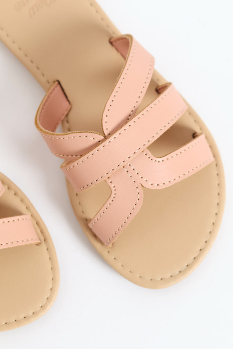 Girls Mule Sandal - Blush