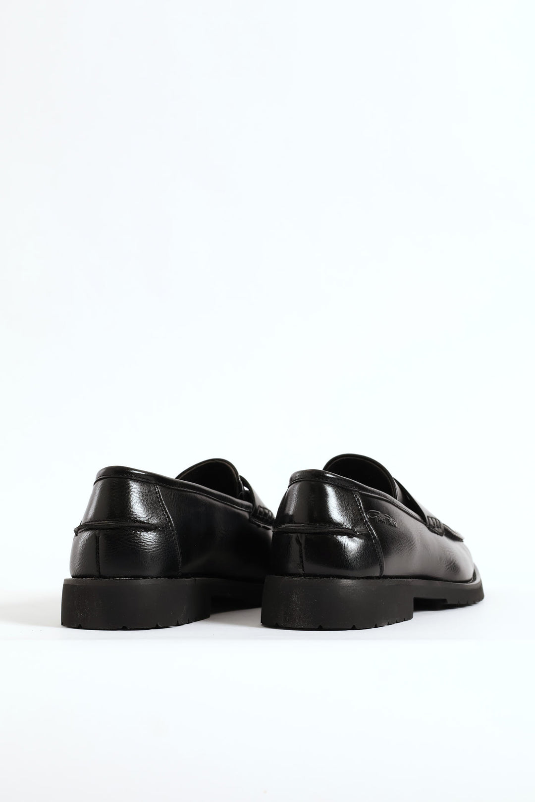 Chunky Sole Penny Moccasin Loafer - Black