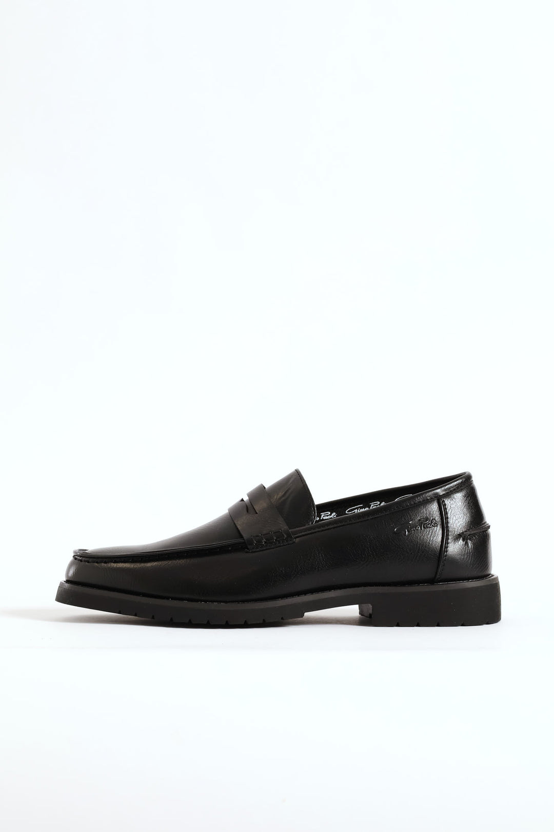 Chunky Sole Penny Moccasin Loafer - Black