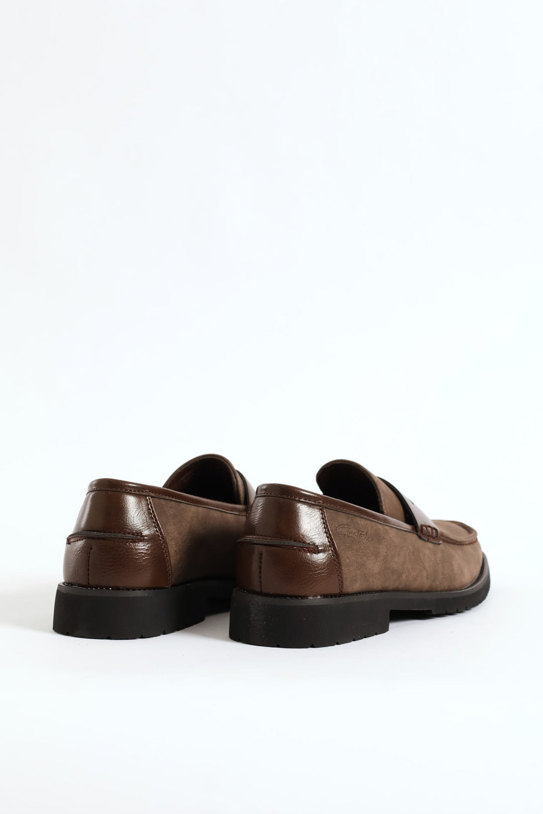 Chunky Sole Penny Moccasin Loafer - Brown