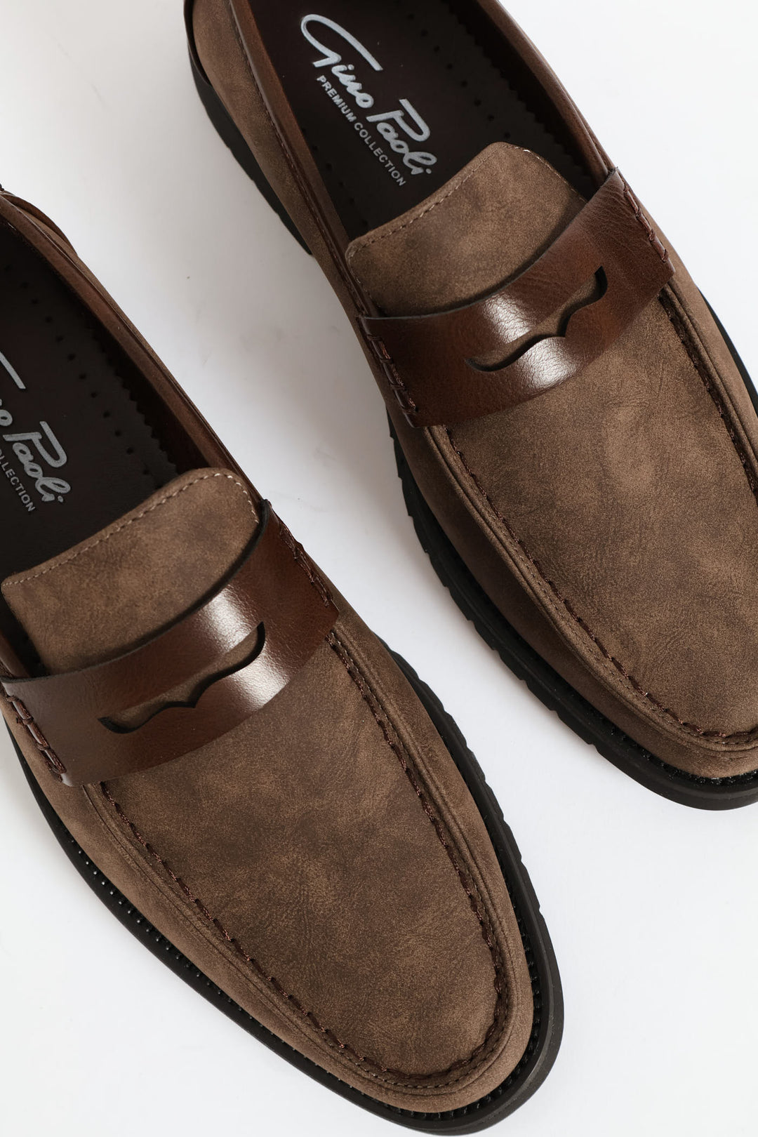 Chunky Sole Penny Moccasin Loafer - Brown