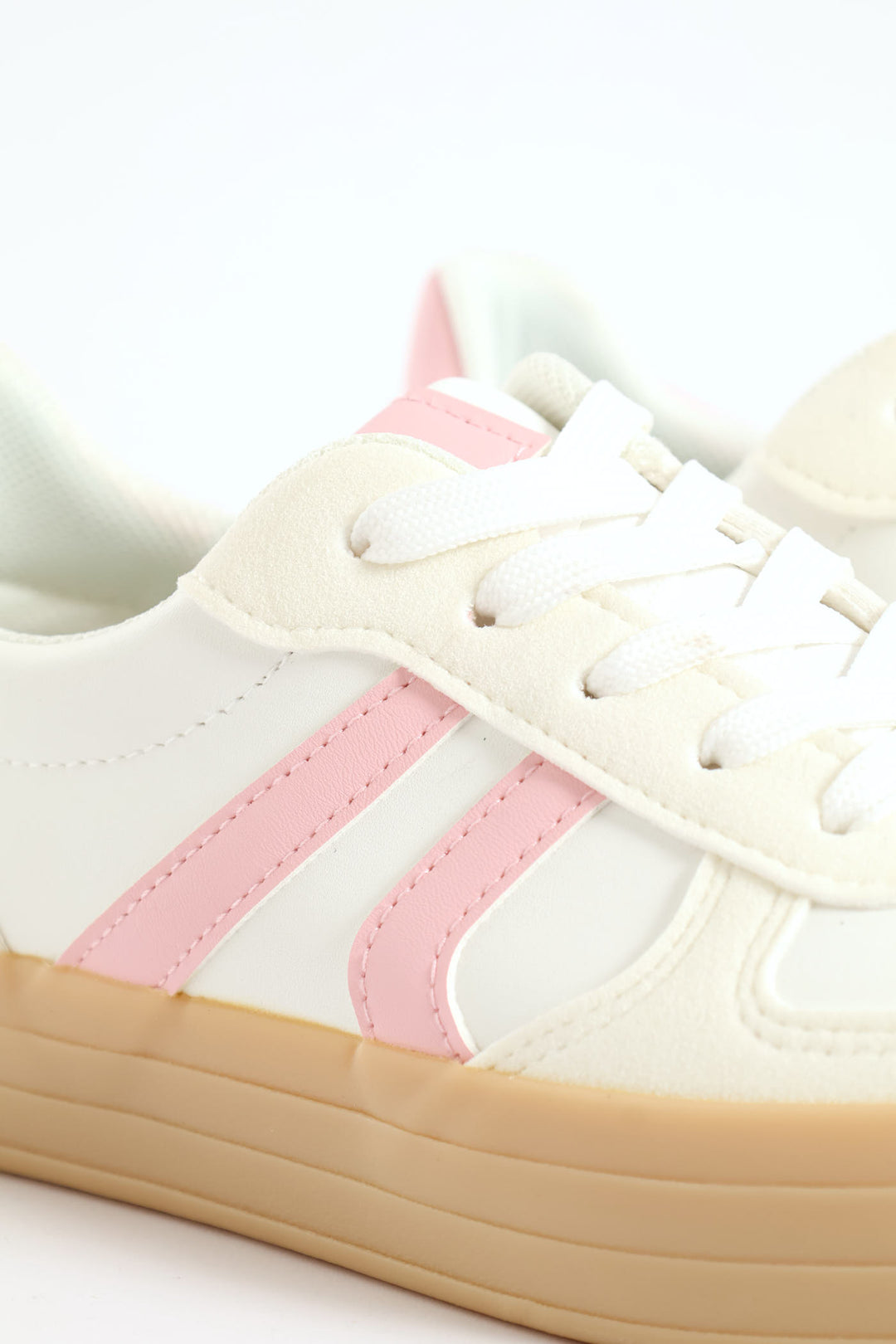 Girls Chunky Sneaker - White/Pink