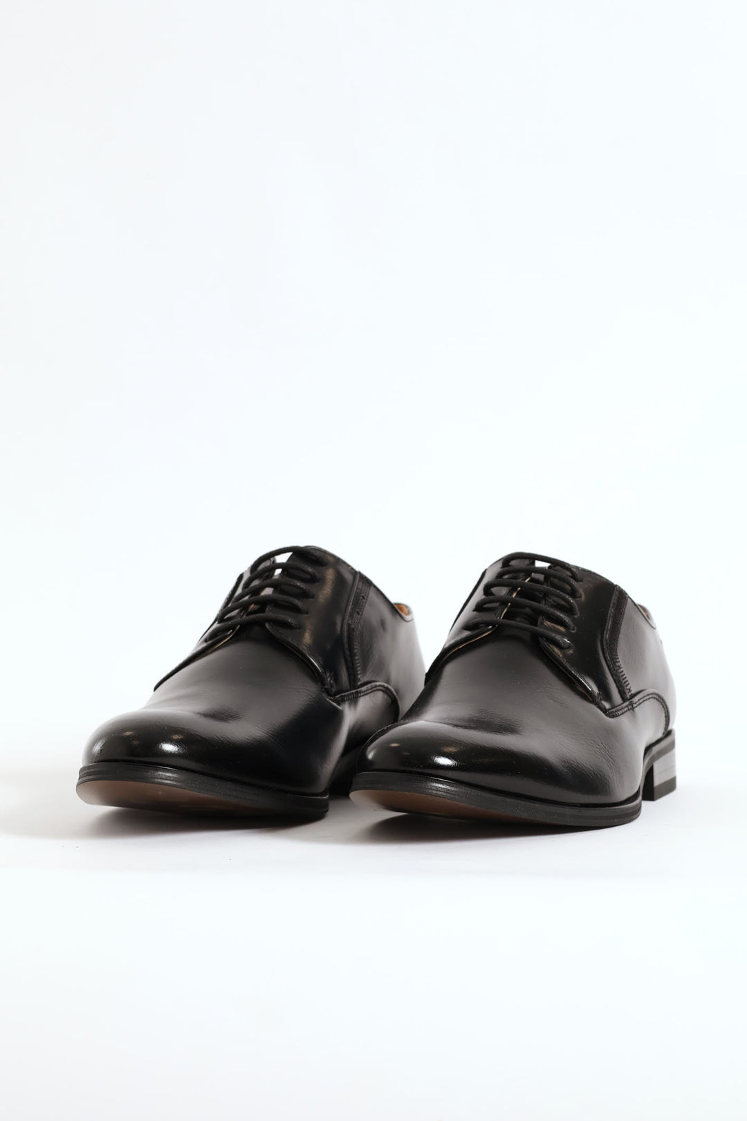 Plain Toe Smart Derby Shoe - Black