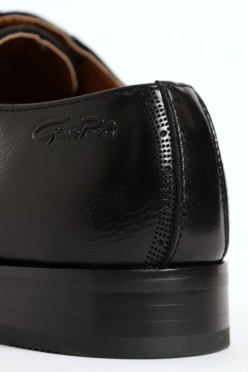 Plain Toe Smart Derby Shoe - Black