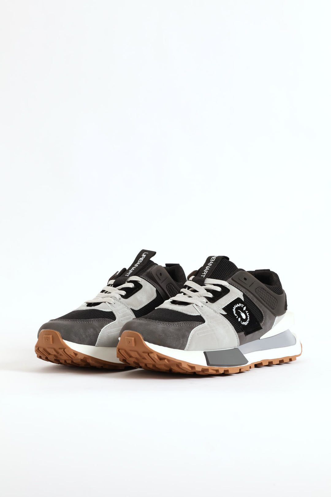 Spirex 1 Nubuck Mesh Panelled Trainer - Grey