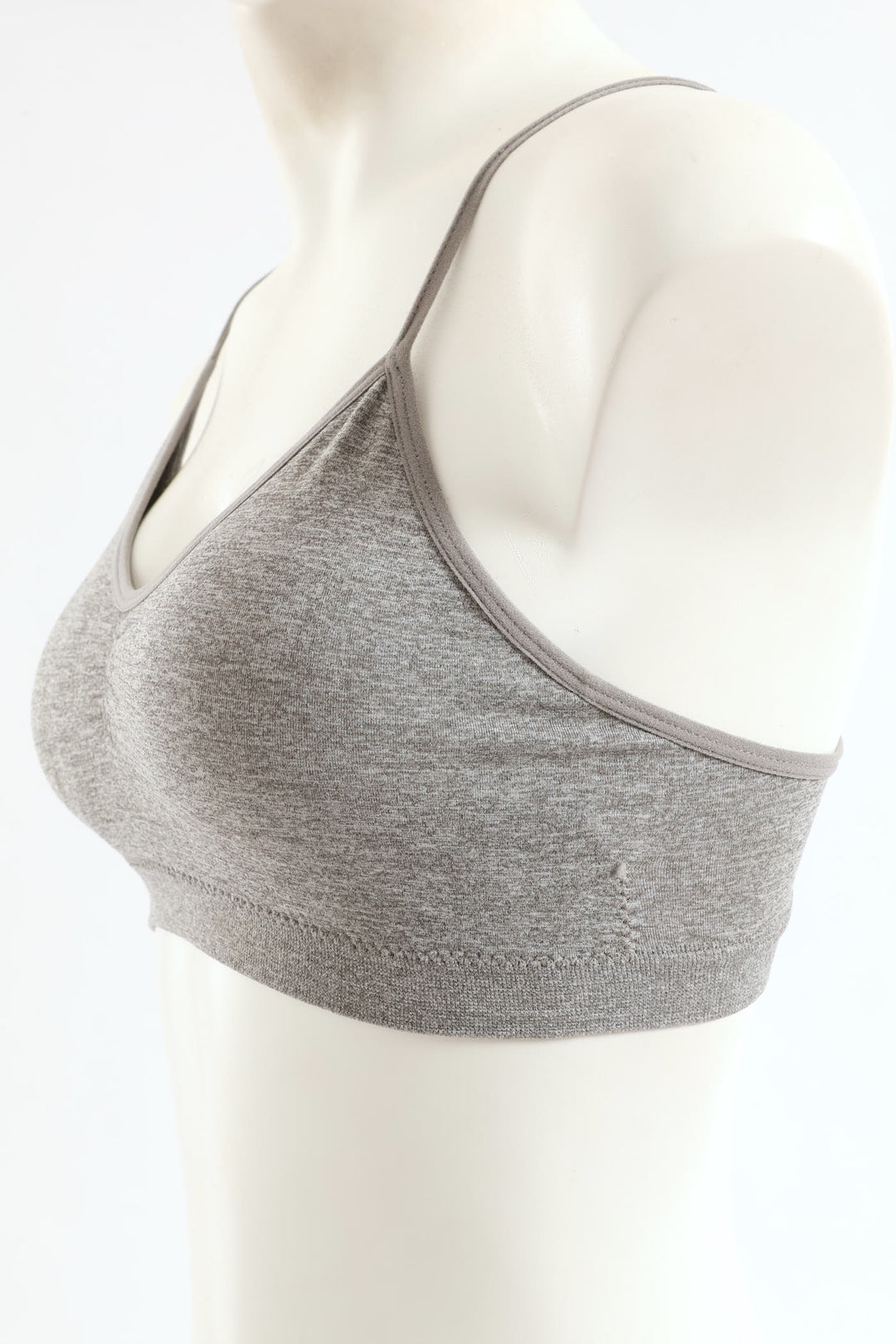 Girls 2 Pack Padded Bra - Black/Grey