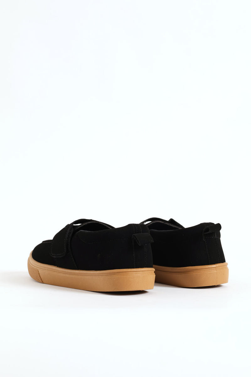 Boys Velcro Smart Sneaker - Black