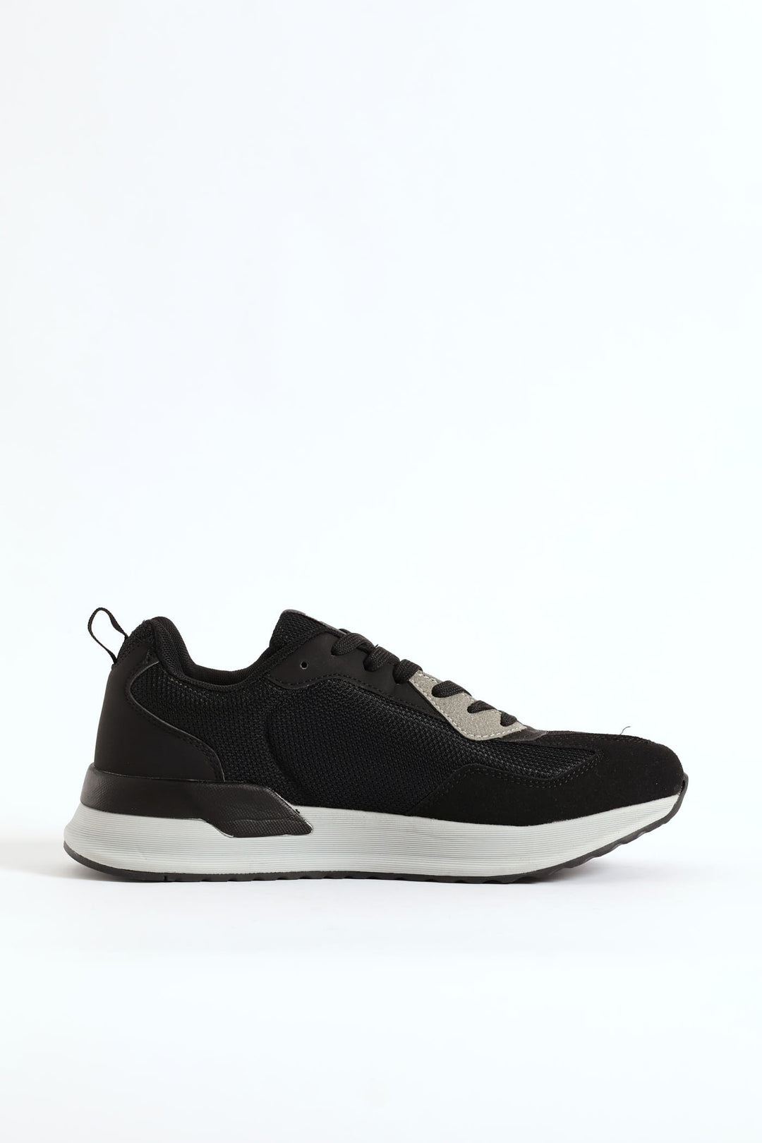 Oslo Lace Up Trainer - Black
