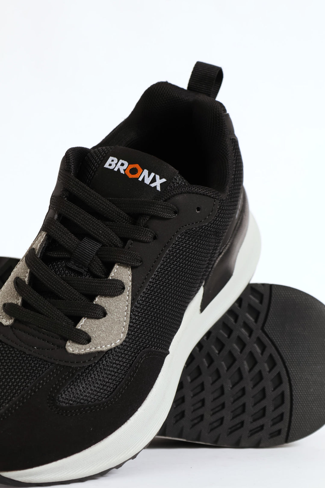 Oslo Lace Up Trainer - Black