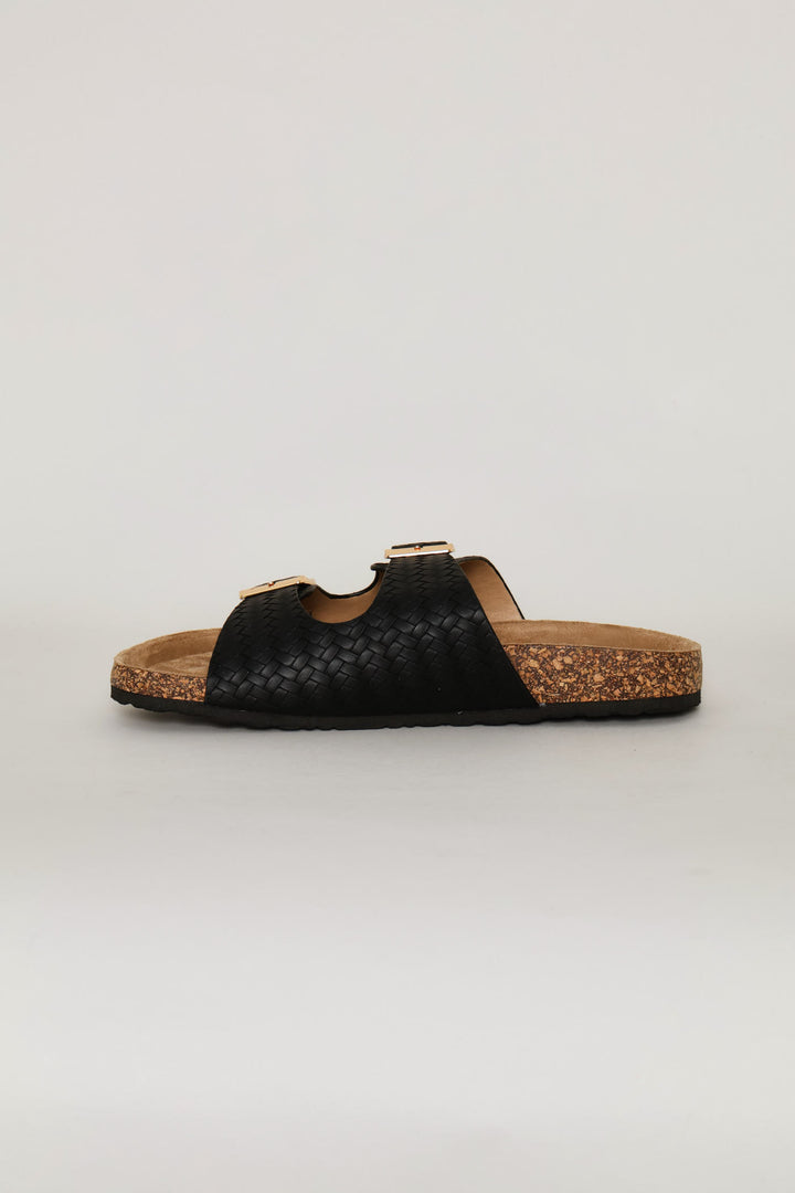 Metallic Sandal - Black