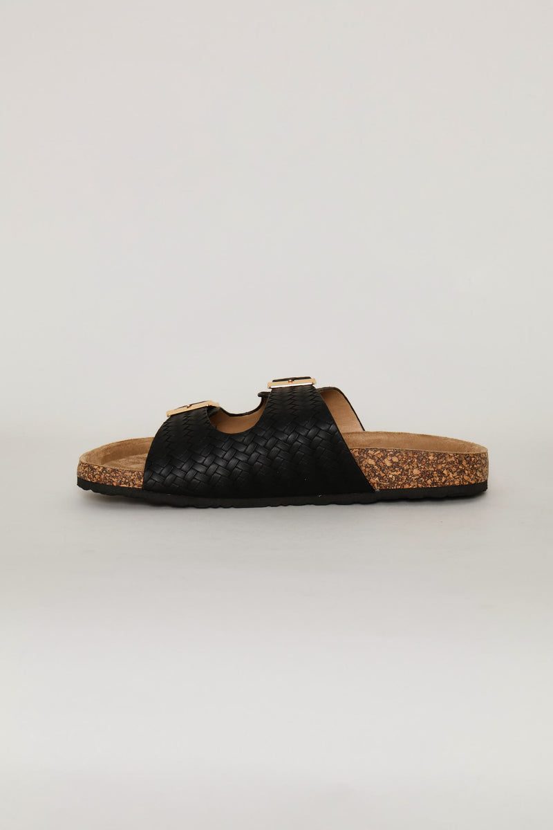 Metallic Sandal - Black