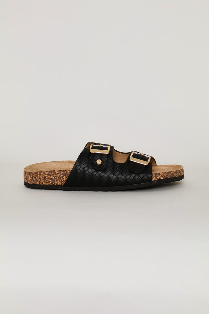 Metallic Sandal - Black