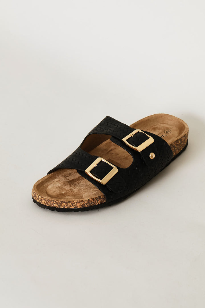 Metallic Sandal - Black