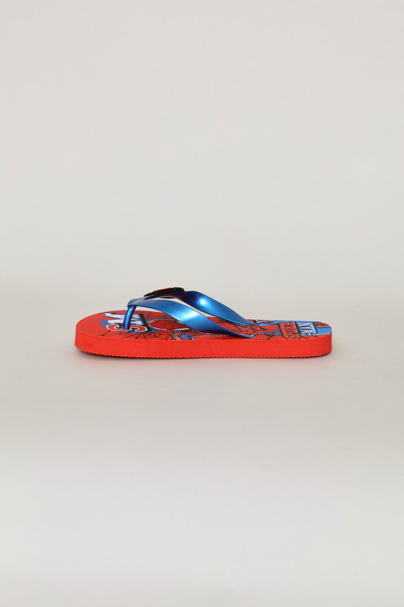 Pre-Boys Red Blue Spiderman Flip Flop - Blue
