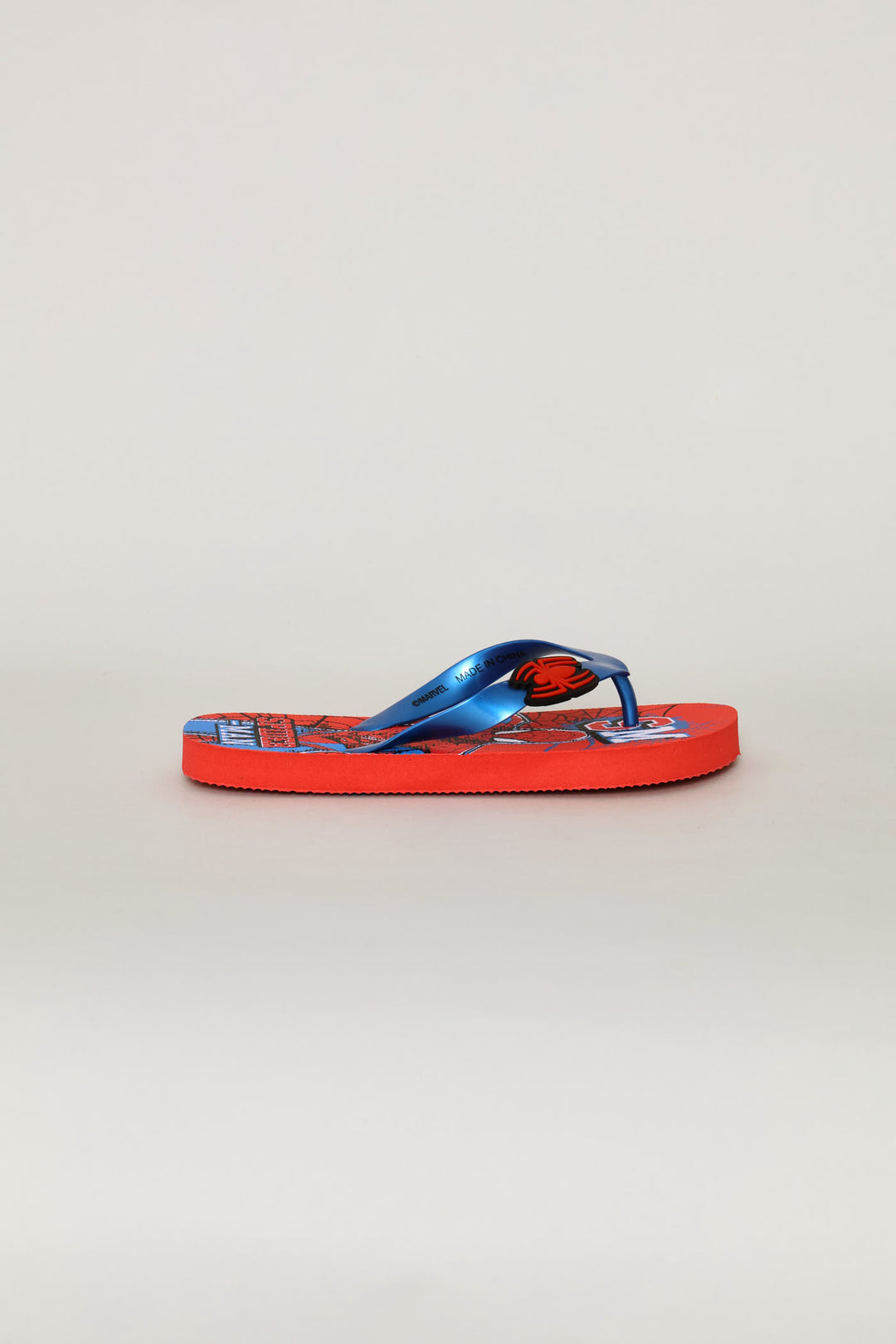 Pre-Boys Red Blue Spiderman Flip Flop - Blue