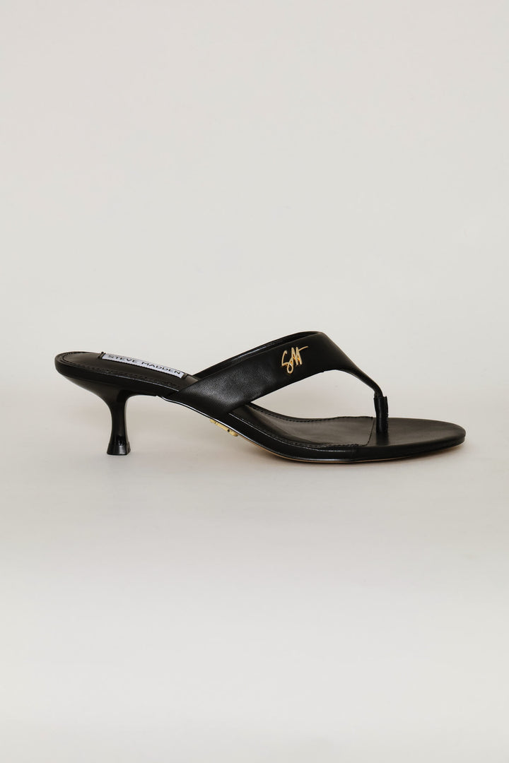 Logo Thong Sandal - Black