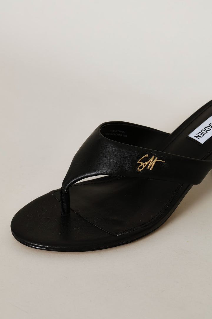 Logo Thong Sandal - Black
