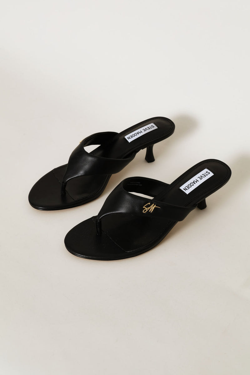 Logo Thong Sandal - Black