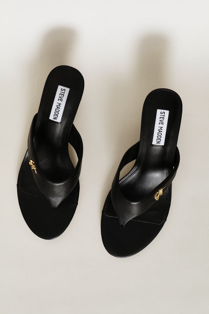 Logo Thong Sandal - Black