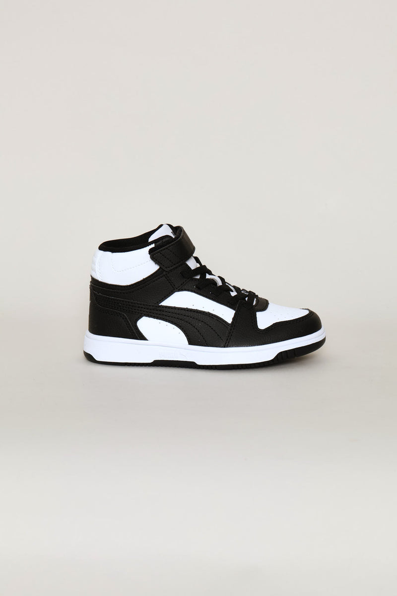 Pre-Girls Rebound Slam Mid Ac Plus Sneaker - White