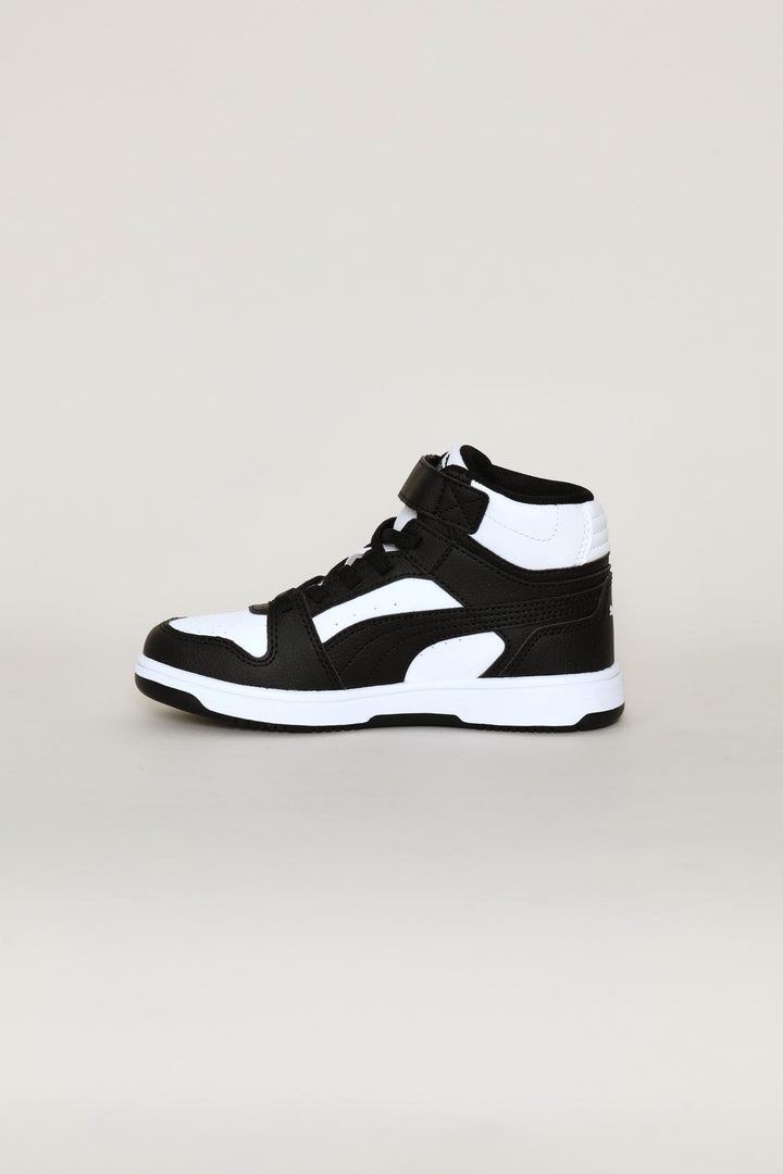 Pre-Girls Rebound Slam Mid Ac Plus Sneaker - White