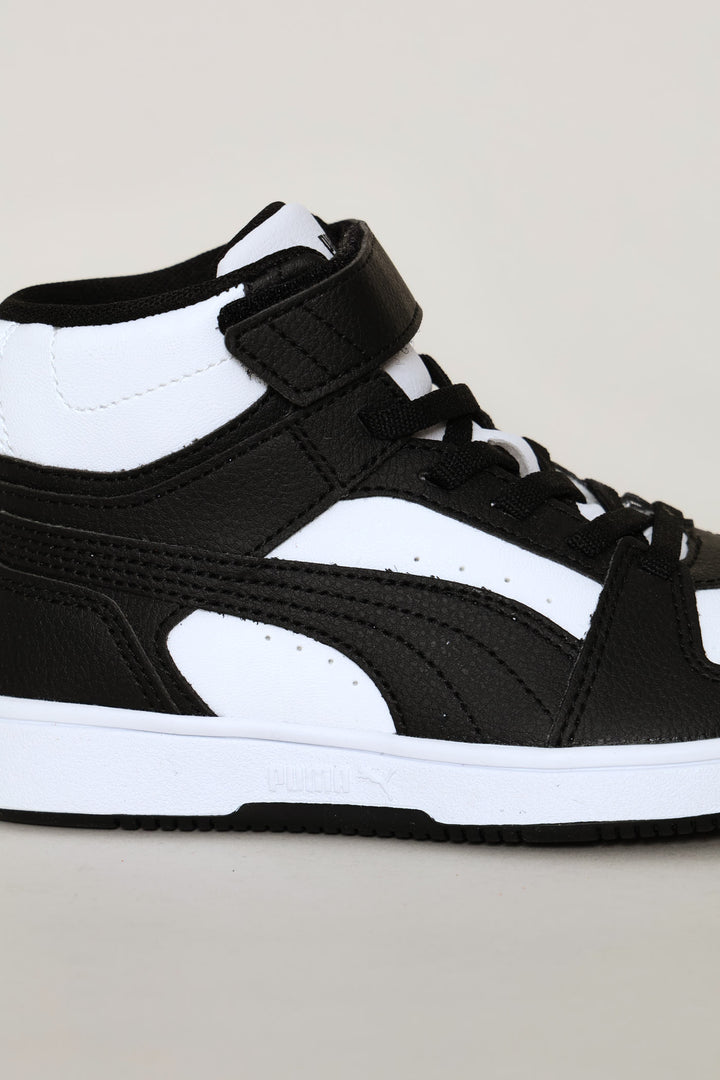 Pre-Girls Rebound Slam Mid Ac Plus Sneaker - White