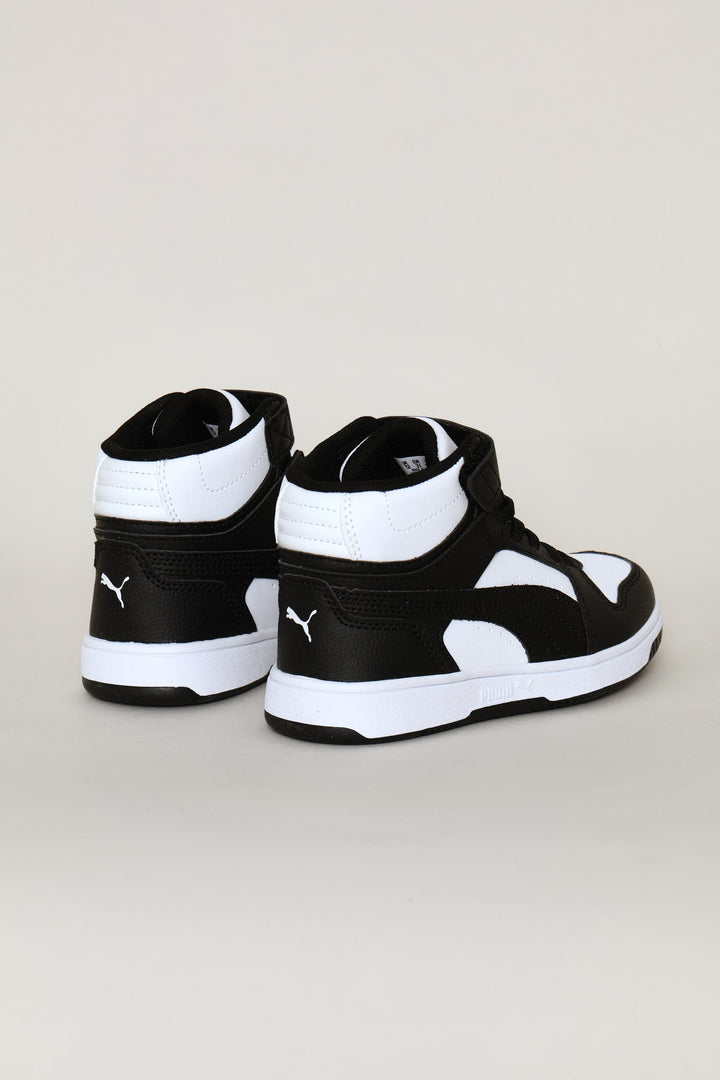 Pre-Girls Rebound Slam Mid Ac Plus Sneaker - White