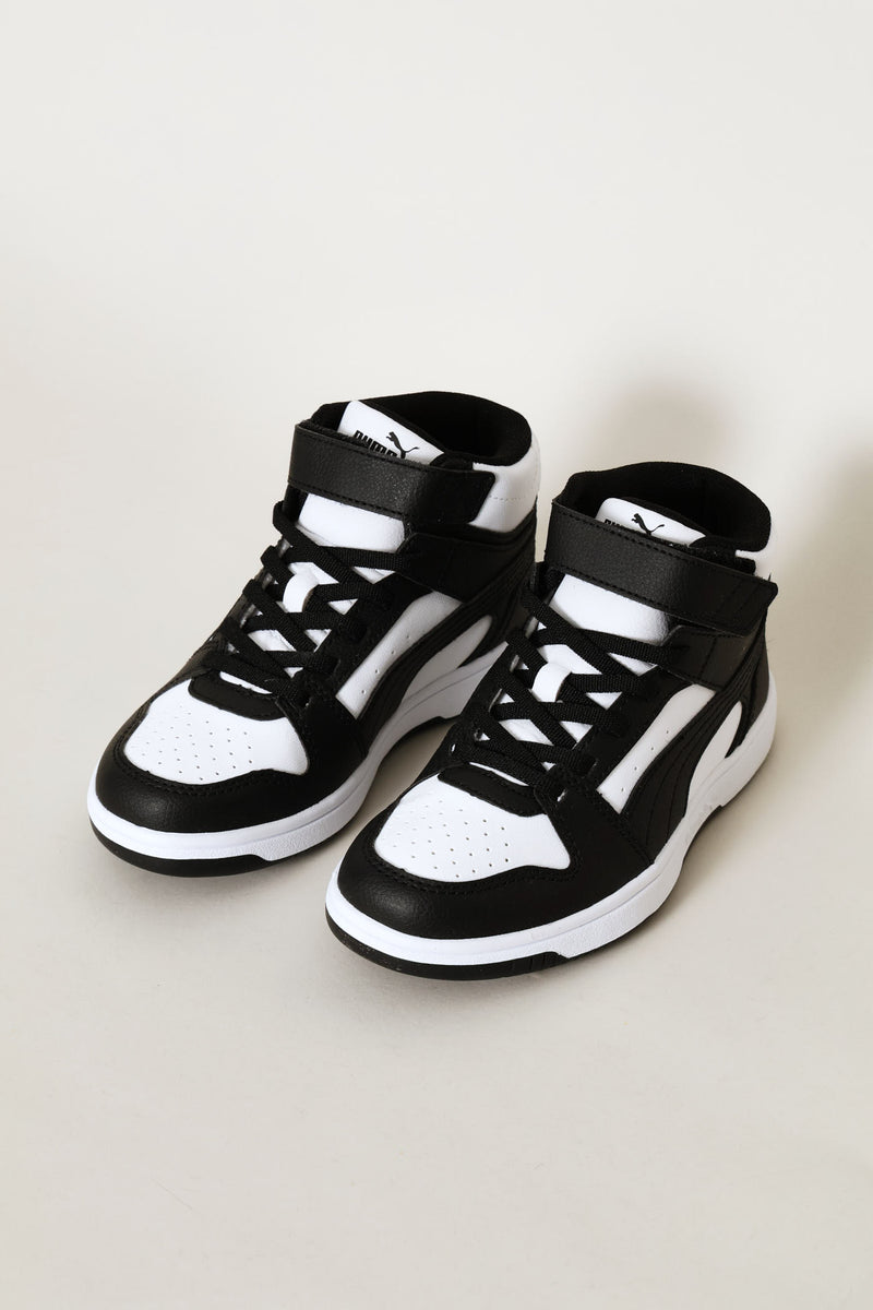 Pre-Girls Rebound Slam Mid Ac Plus Sneaker - White