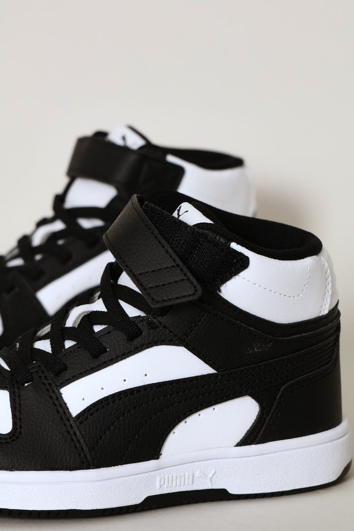 Pre-Girls Rebound Slam Mid Ac Plus Sneaker - White