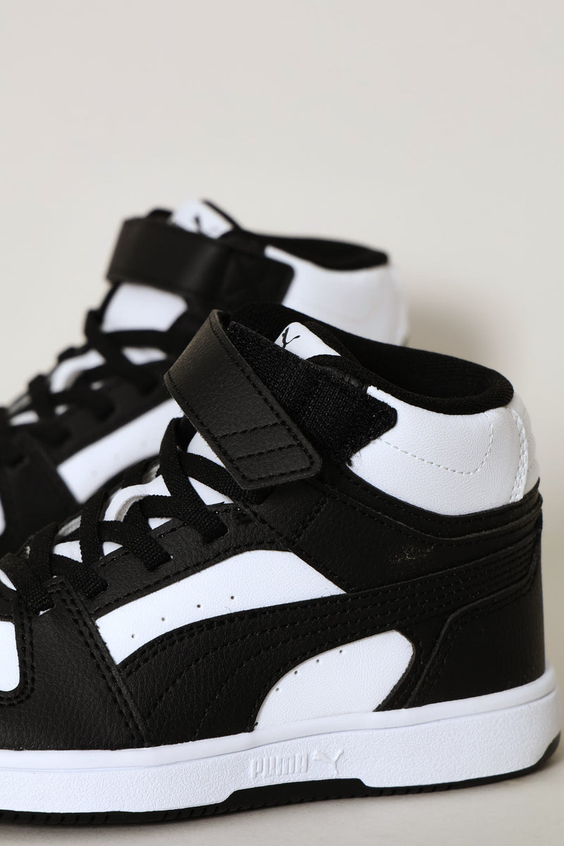 Pre-Girls Rebound Slam Mid Ac Plus Sneaker - White