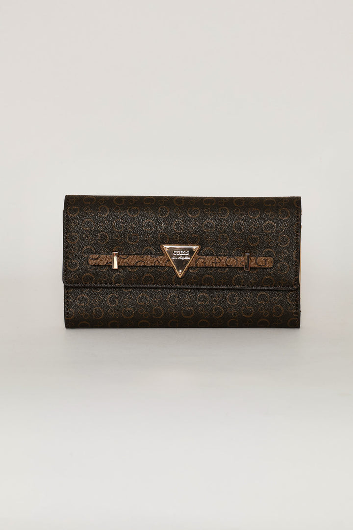 Aria Flap Clutch Purse - Natural