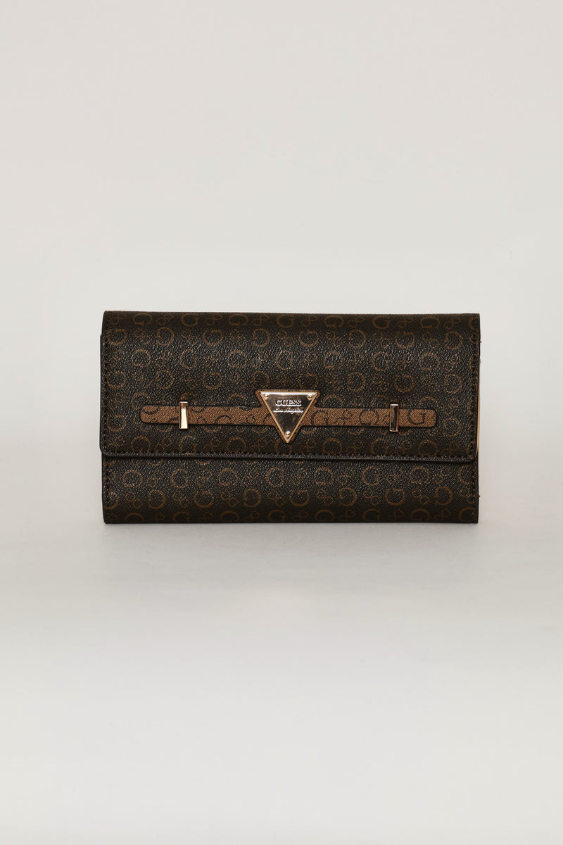 Aria Flap Clutch Purse - Natural