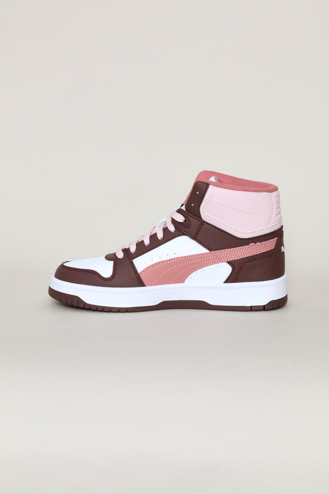 Girls Rebound Slam Mid Jr Sneaker - Rose
