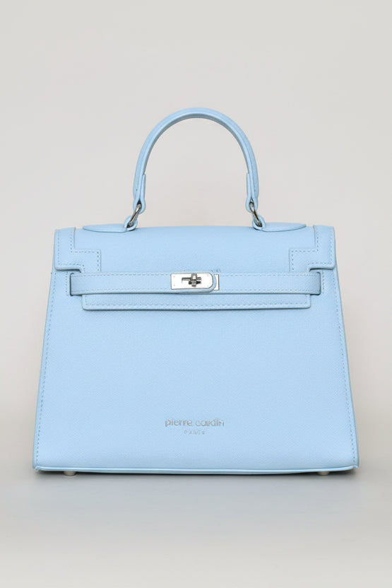 Mini Structured Satchel Bag - Light Blue