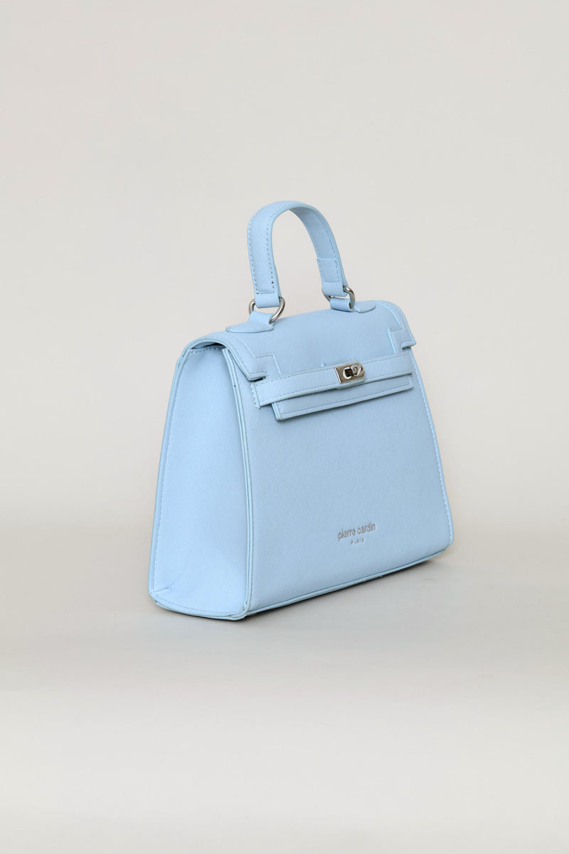 Mini Structured Satchel Bag - Light Blue