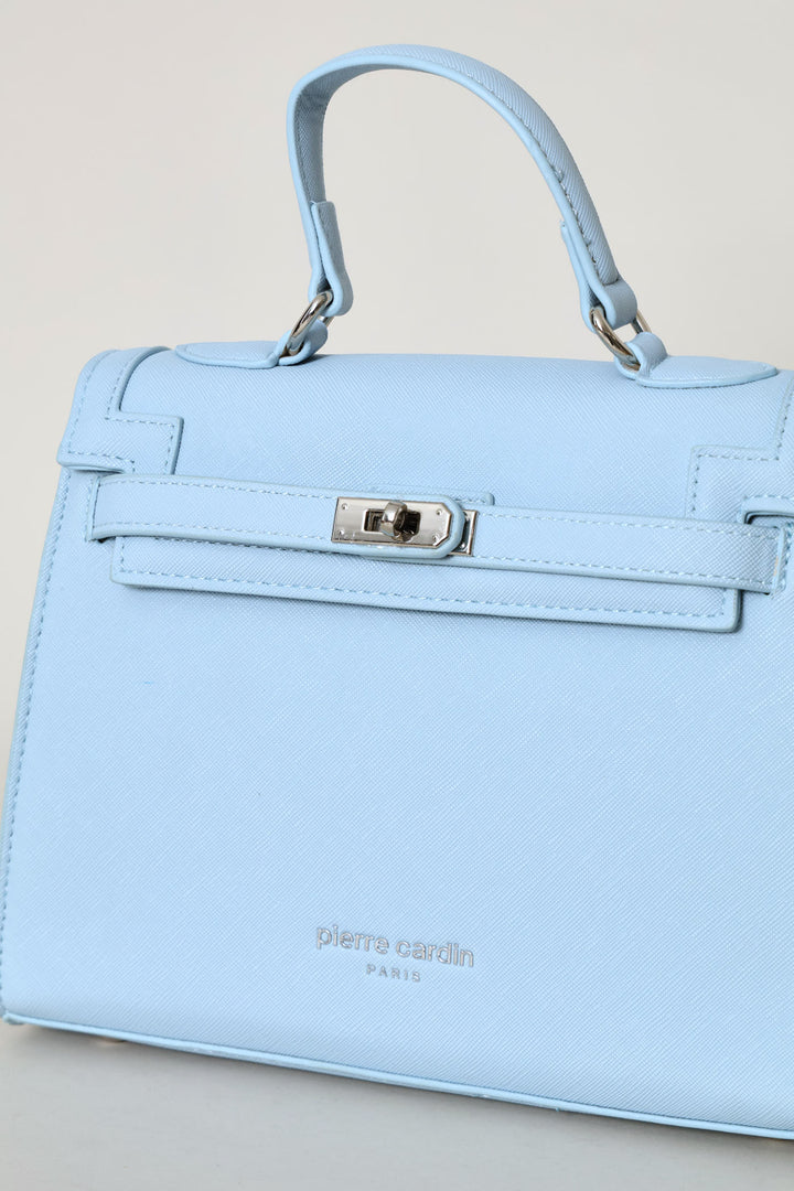Mini Structured Satchel Bag - Light Blue