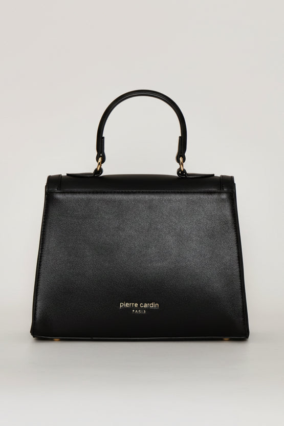 Mini Structured Satchel Bag - Black