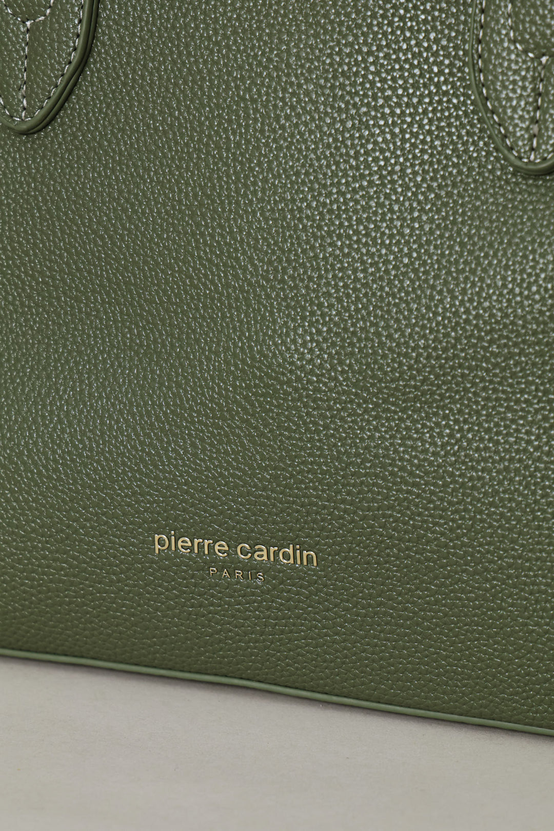 Belted Satchel Bag With Inner Compartment - Olive