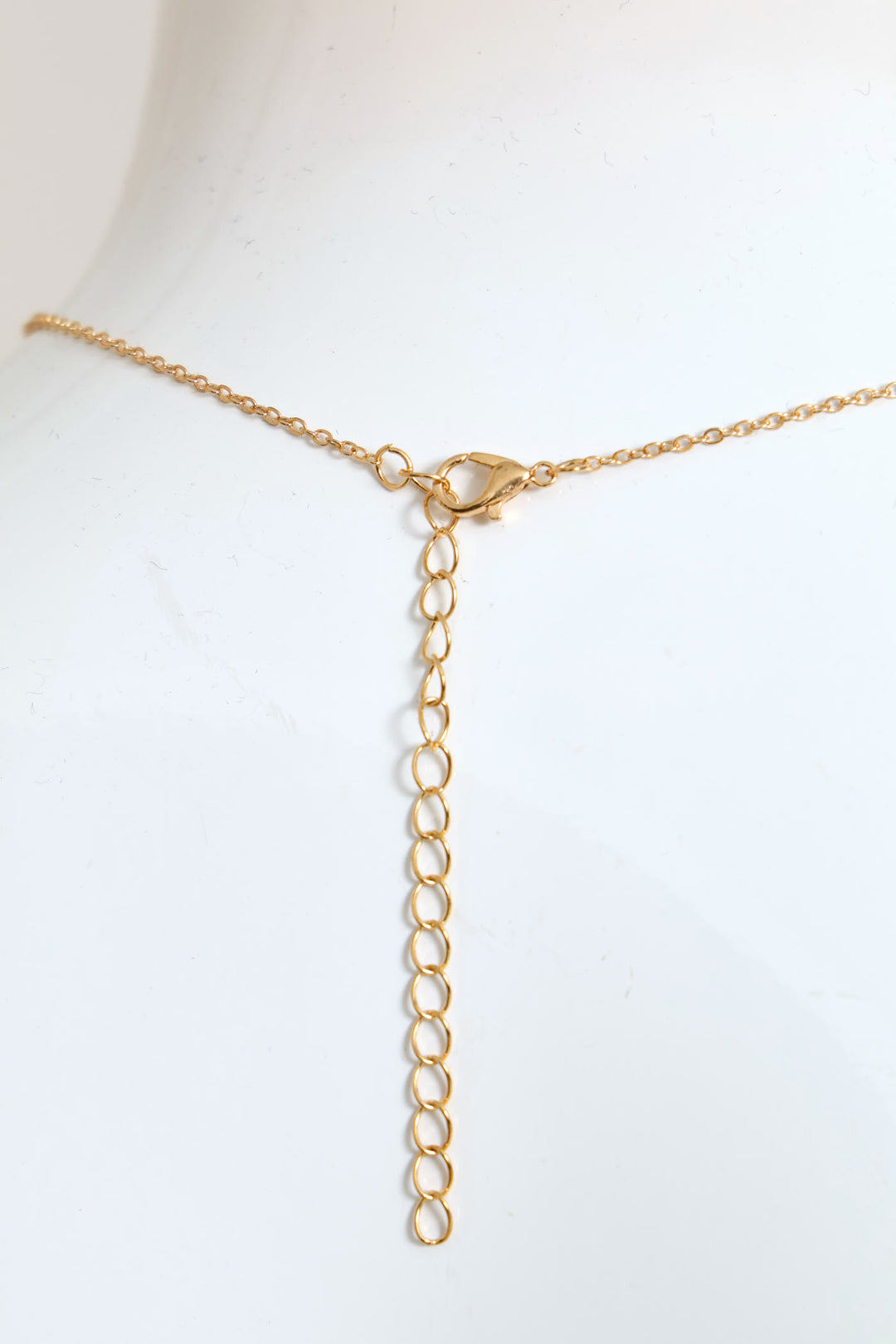 Clover Diamante & Mother Of Pearl Pendant Set - Gold