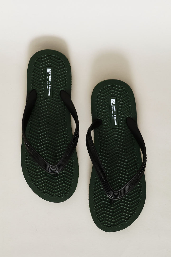Basic Eva Flip Flops - Olive