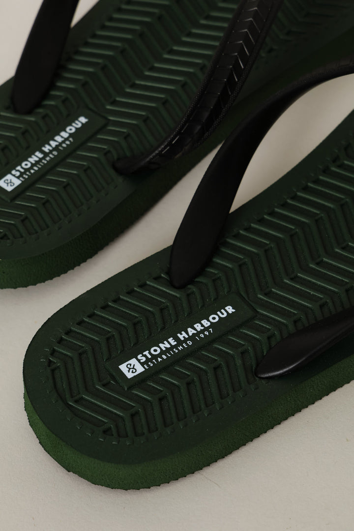 Basic Eva Flip Flops - Olive