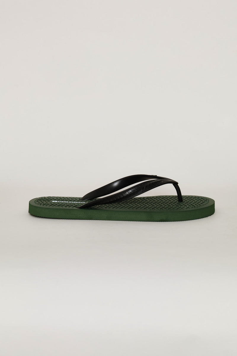 Basic Eva Flip Flops - Olive