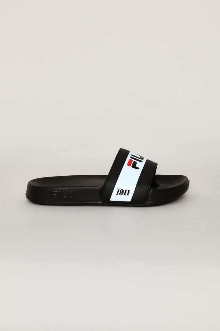 Boys Dino Slide - Black/White