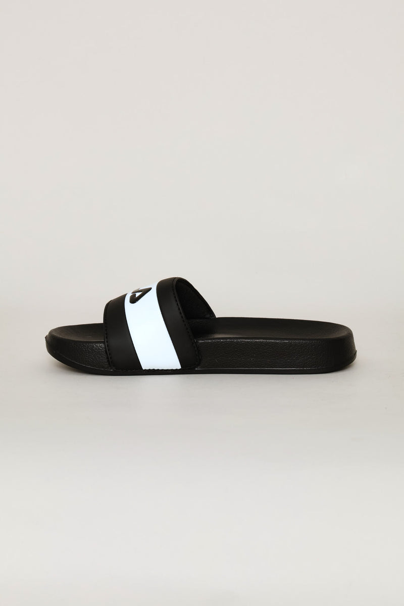 Boys Dino Slide - Black/White
