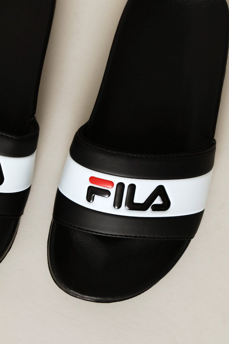 Boys Dino Slide - Black/White
