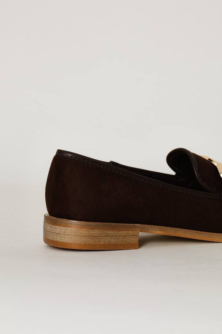 Contrast Tipping Loafer - Chocolate