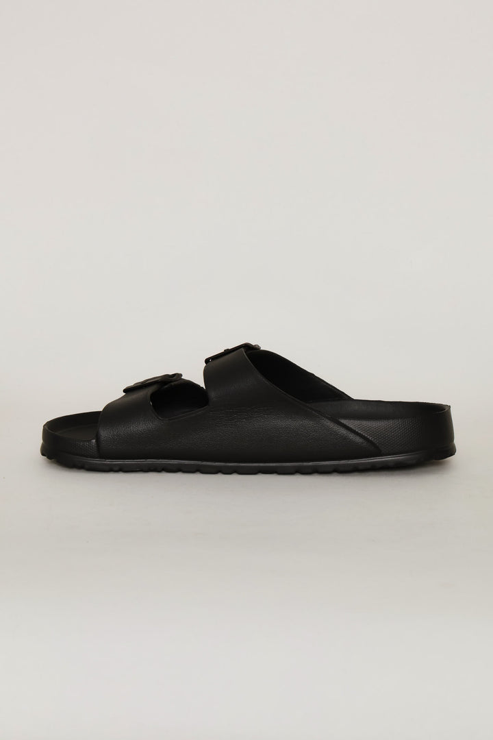Blown Eva Double Buckle Sandal - Black