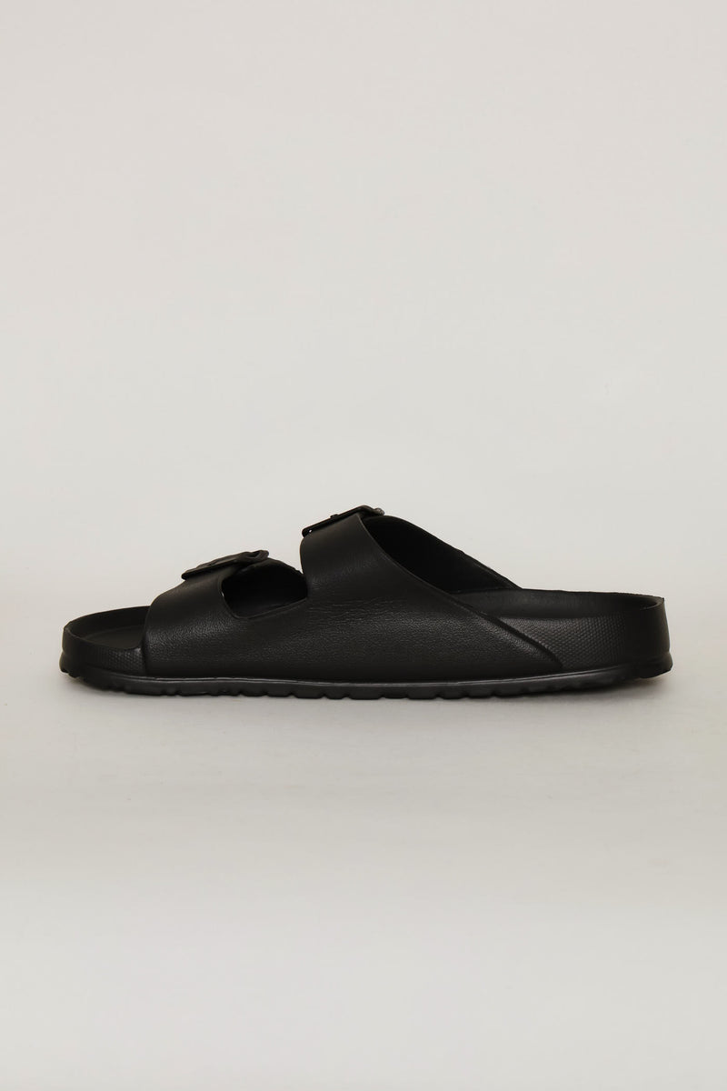Blown Eva Double Buckle Sandal - Black