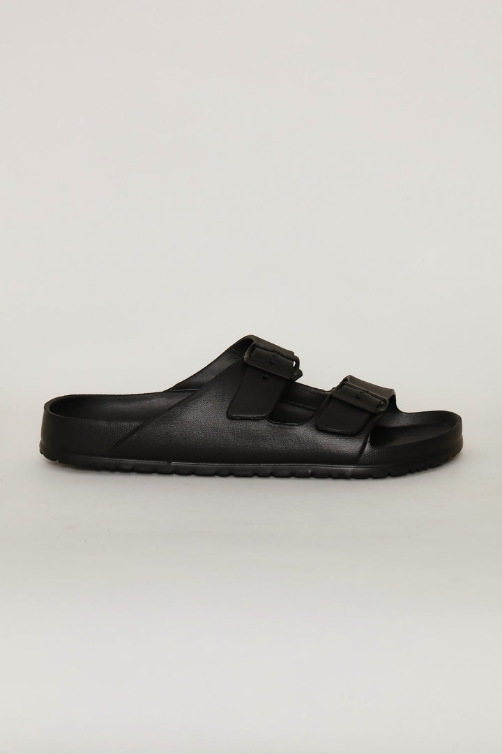 Blown Eva Double Buckle Sandal - Black
